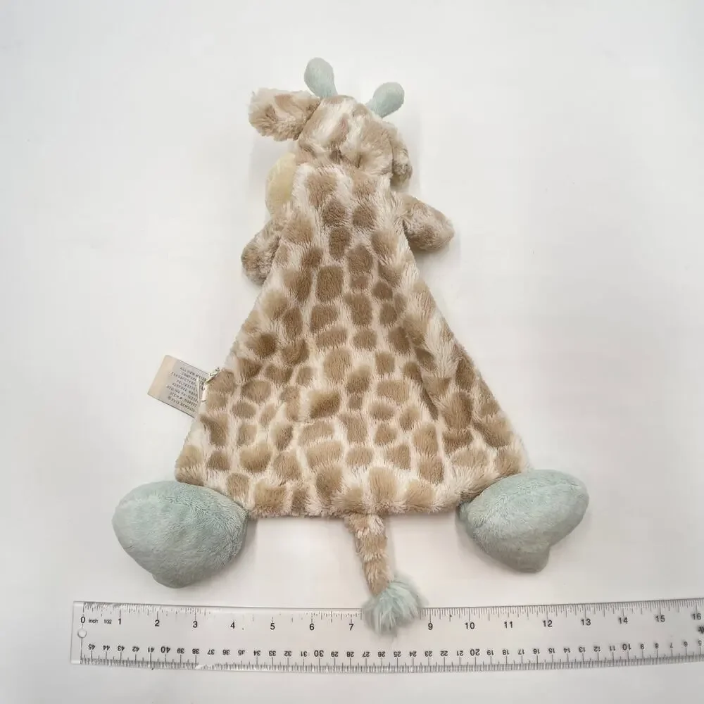 Nat & Jules Demdaco Giraffe Mint Green Big Feet Lovey Luxurious Baby Colby 2014